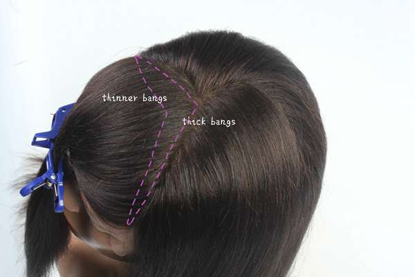 How to Cut the Fringe Bangs at Home - The Correct Way to Section Off Your Hair to Cut a Wispy or Full Bangs