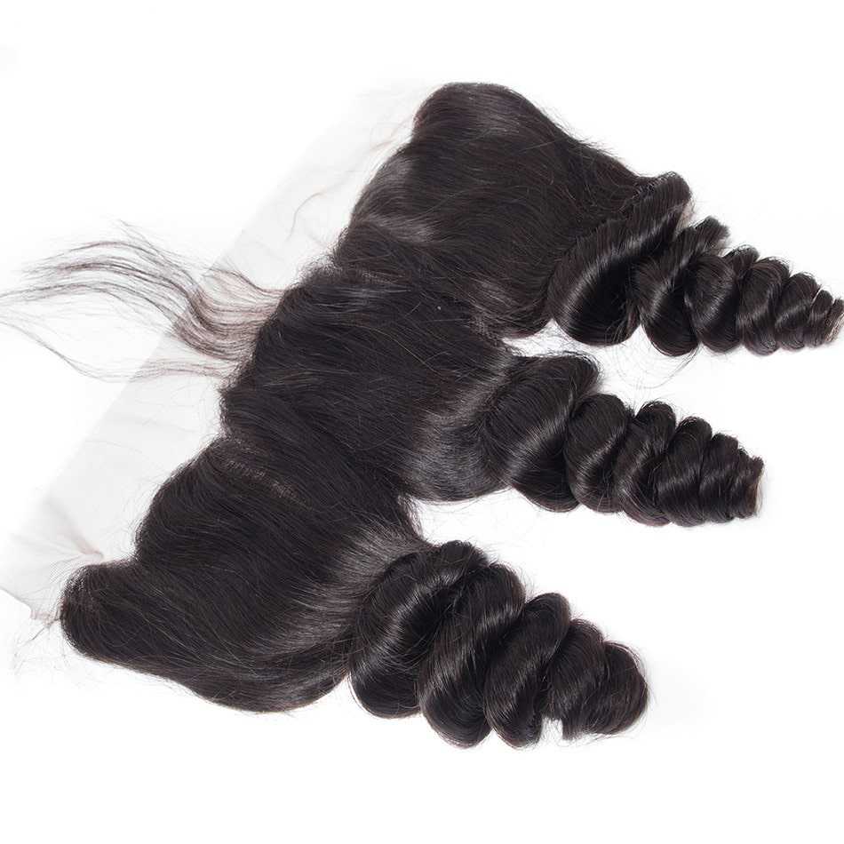 Human Hair Lace Frontal Loose Wave 10A Brazilian Virgin Hair
