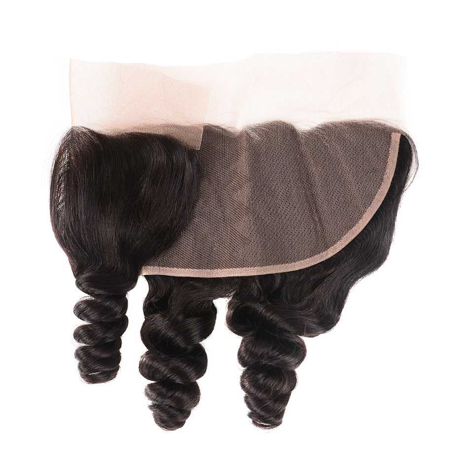 Human Hair Lace Frontal Loose Wave 10A Brazilian Virgin Hair