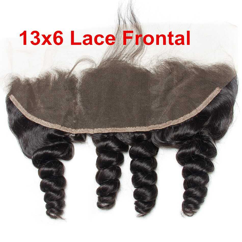 Human Hair Lace Frontal Loose Wave 10A Brazilian Virgin Hair