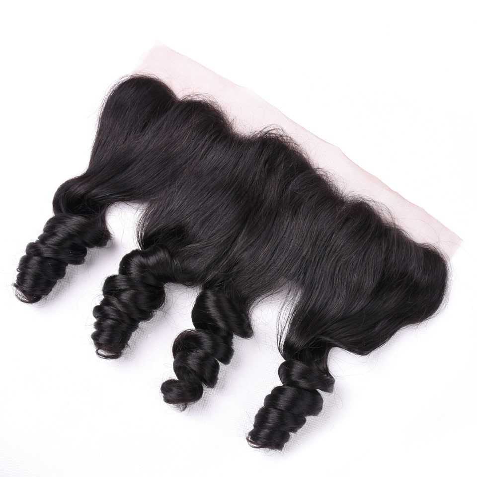 Human Hair Lace Frontal Loose Wave 10A Brazilian Virgin Hair